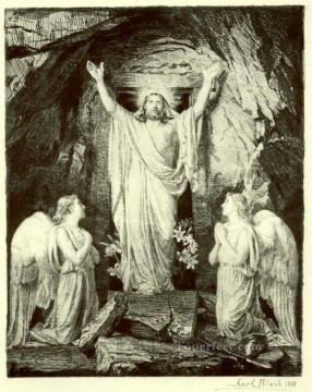 カール・ハインリヒ・ブロック Painting - キリストの復活 カール・ハインリヒ・ブロック
